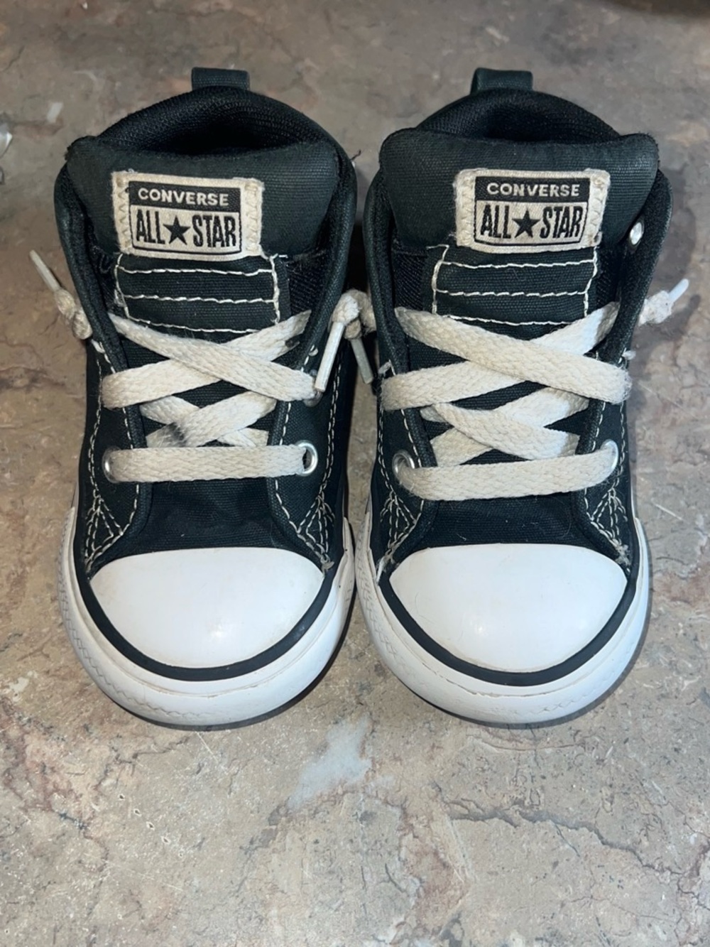 Converse Kids Black & White High-Top Sneakers